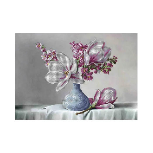 А4-К-212 Магнолии. Схема для вышивки бисером ТМ Acorns