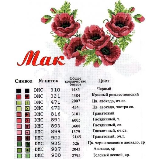 БЛ-Маки Заготовка блуза женская для вышивки. ТМ Красуня, домотканое полотно