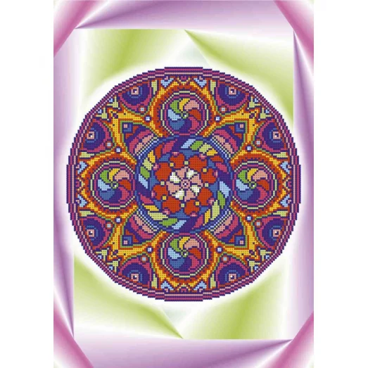 А3-К-819 Мандала Удача. Схема для вышивки бисером ТМ Acorns