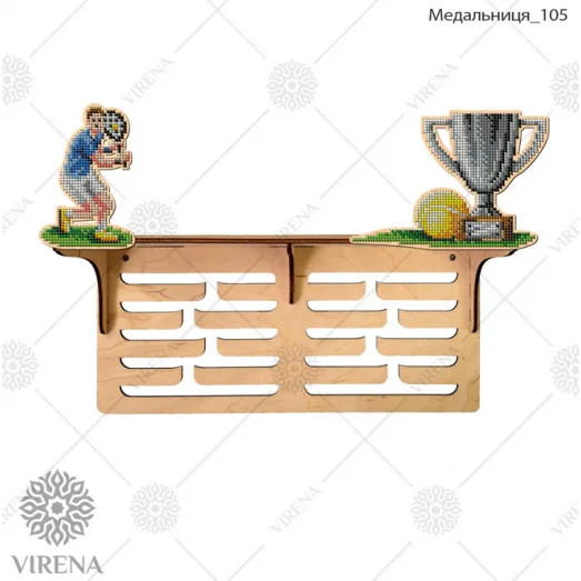 МЕДАЛЬНИЦА_105 Медальница с полочкой под вышивку бисером ТМ Virena