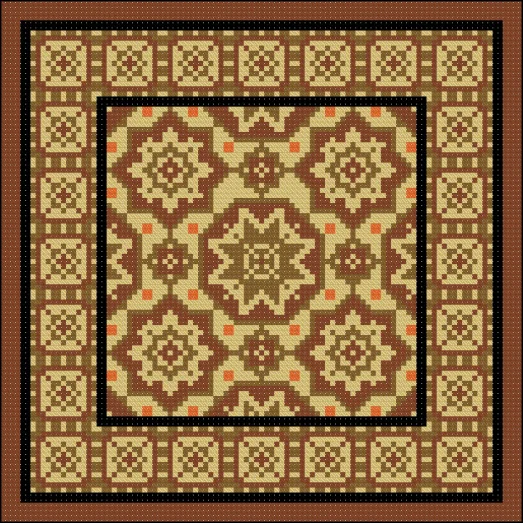 ФПК-4010 Медовый шоколад. Схема для вышивки бисером Феникс