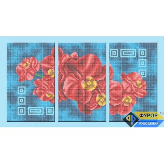 ФР-МКп-007 Орхидеи. Схема для вышивки бисером ТМ Фурор Рукоделия