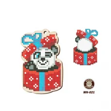 MN-021 Серия мини. Ёлочные игрушки. Заготовка под вышивку бисером. ТМ WoodStitch