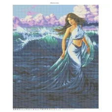 ЧВ-8006 Морская нимфа. Схема для вышивки бисером. Бисерок
