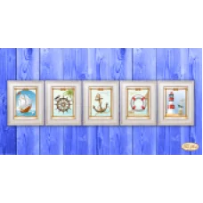 М-006-010 Морская коллекция миниатюр. Схема для вышивки бисером Тела Артис