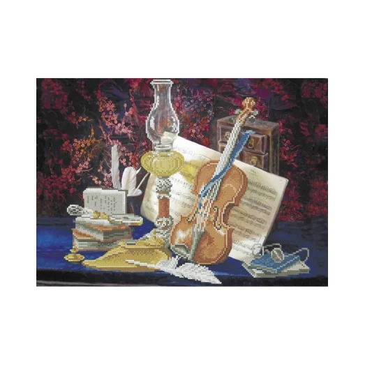 А3-К-796 Музыкальный натюрморт. Схема для вышивки бисером ТМ Acorns