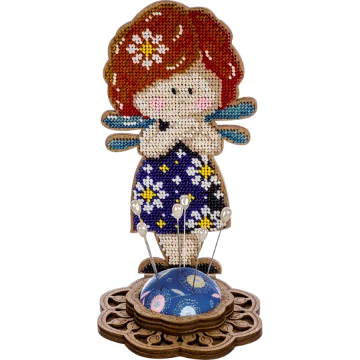 FLK-282 Игольница Набор для вышивания бисером по дереву Волшебная Страна