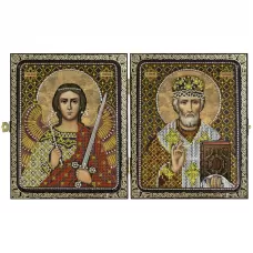 СА7201 Николай Чудотворец и Ангел Хранитель. Набор для вышивки бисером Нова Слобода