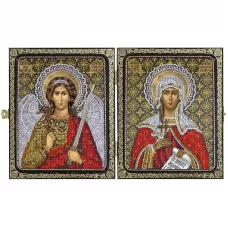 СА7206 Св.Мц.Татьяна (Татиана) Римская и Ангел Хранитель. Набор для вышивки бисером Нова Слобода