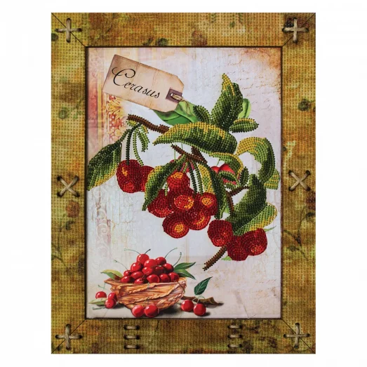 ОР5513 Фрукты. Вишня. Набор для вышивки бисером Нова Слобода