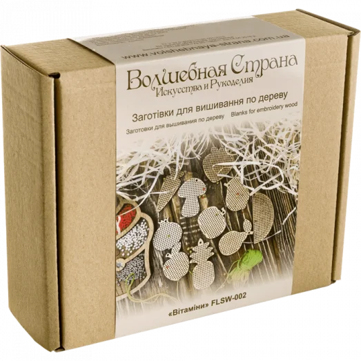 FLSW-002 Набор заготовок для вышивания по дереву Волшебная Страна