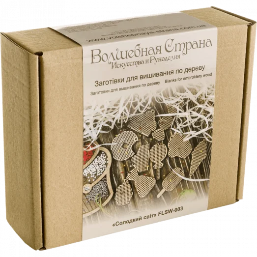FLSW-003 Набор заготовок для вышивания по дереву Волшебная Страна