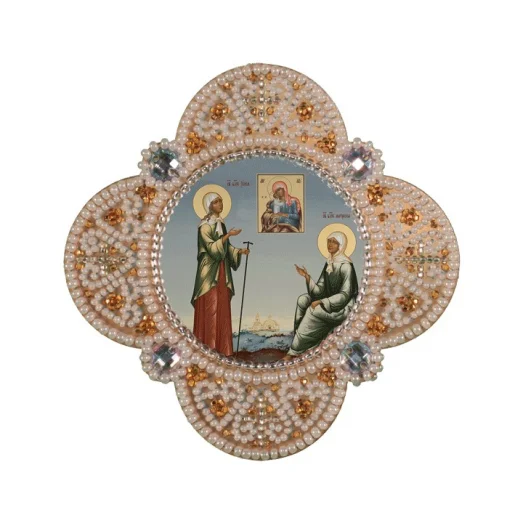 РВ3309 Набор для вышивки бисером Св. Блж. Матрона Московская и Ксения Петербургская. Нова Слобода