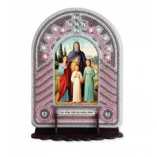 ВК1015 Свв. Вера, Надежда, Любовь и мать их Софья. Набор для вышивки бисером Нова Слобода