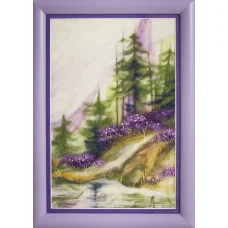 В-216 Утро в лесу. Набор для валяния картины ТМ Чаривна Мить