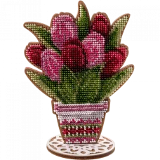 FLK-194 Набор для вышивания бисером по дереву Волшебная Страна