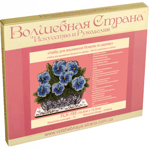 FLK-195 Набор для вышивания бисером по дереву Волшебная Страна