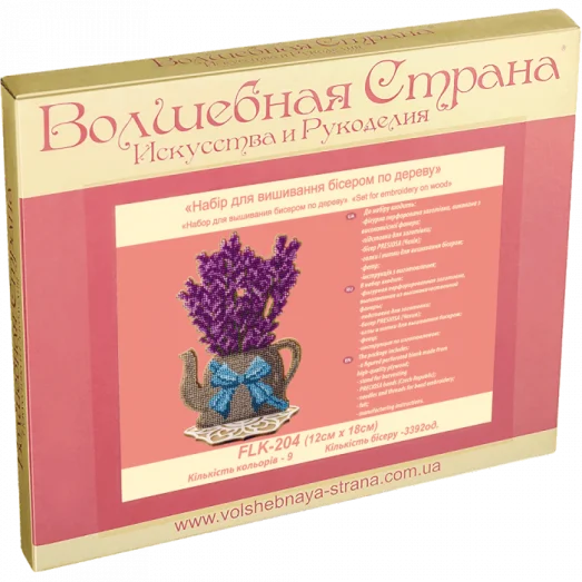 FLK-204 Набор для вышивания бисером по дереву Волшебная Страна
