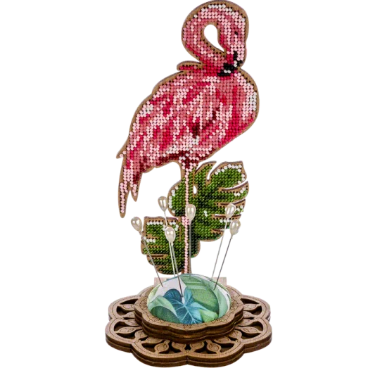 FLK-284 Игольница Набор для вышивания бисером по дереву Волшебная Страна