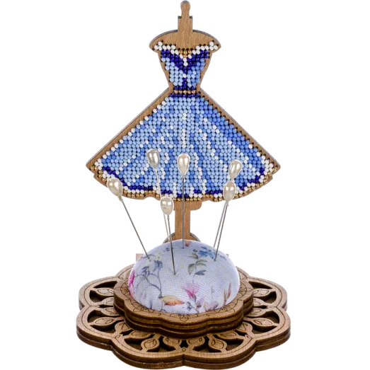 FLK-285 Игольница Набор для вышивания бисером по дереву Волшебная Страна