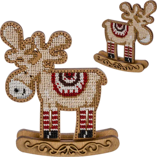 FLK-295 Набор для вышивания бисером по дереву Волшебная Страна