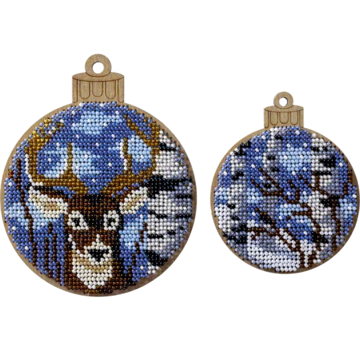 FLK-303 Набор для вышивания бисером по дереву (2 штуки)  Волшебная Страна