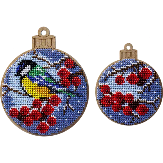 FLK-304 Набор для вышивания бисером по дереву (2 штуки)  Волшебная Страна