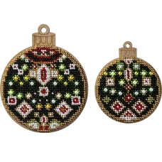 FLK-307 Набор для вышивания бисером по дереву (2 штуки)  Волшебная Страна