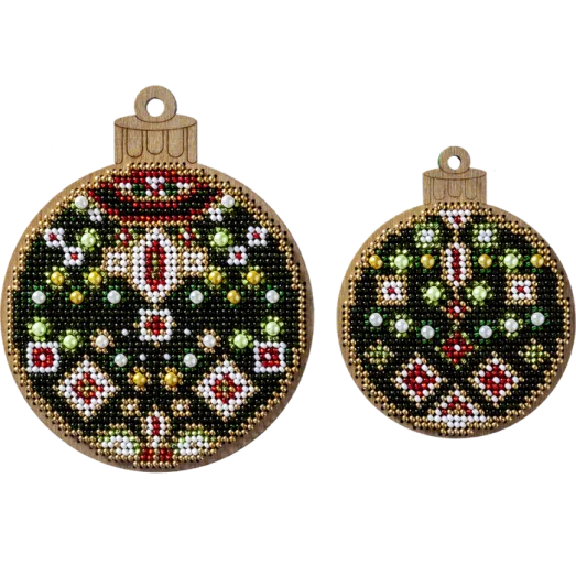 FLK-307 Набор для вышивания бисером по дереву (2 штуки)  Волшебная Страна