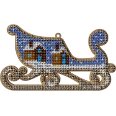 FLK-313 Набор для вышивания бисером по дереву. Волшебная Страна