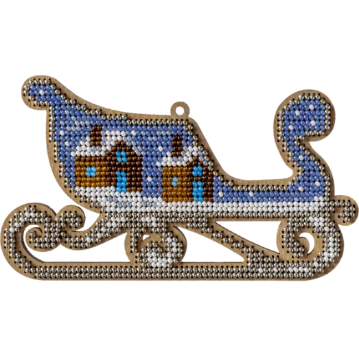 FLK-313 Набор для вышивания бисером по дереву. Волшебная Страна