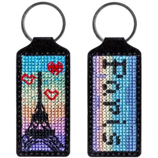 FLHL-007 Брелок для вышивания нитками на искусственной коже. Волшебная Страна