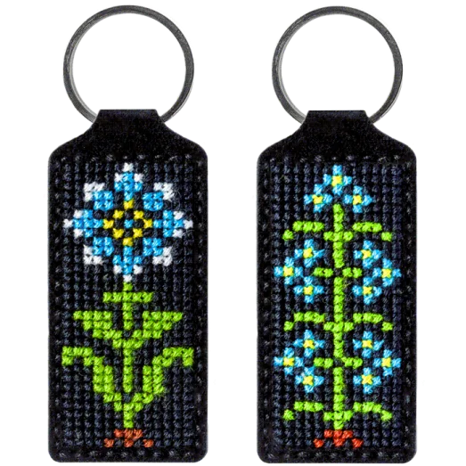 FLHL-024 Брелок для вышивания нитками на искусственной коже. Волшебная Страна