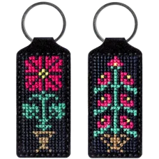 FLHL-025 Брелок для вышивания нитками на искусственной коже. Волшебная Страна