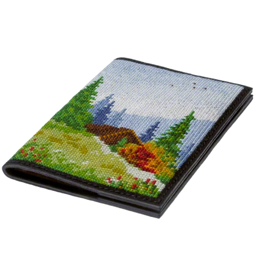 FLHL-046 Набор для вышивания нитками на искусственной коже паспорта Волшебная страна