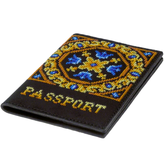 FLHL-048 Набор для вышивания нитками на искусственной коже паспорта Волшебная страна