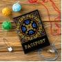 FLHL-048 Набор для вышивания нитками на искусственной коже паспорта Волшебная страна