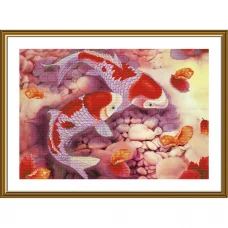 СР3278 Китайские карпы. Набор для вышивки крестом Нова Слобода