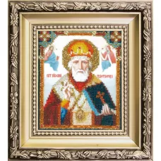 БЮ-008 Икона святителя Николая Чудотворца. Набор для вышивки ювелирным бисером. ТМ Чаривна Мить