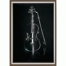 КС-137 Волшебная скрипка. Набор со стразами Чаривна Мить
