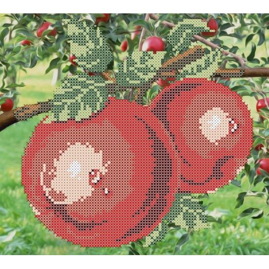 ФЧК-4149 Наливные яблоки. Схема для вышивки бисером Феникс