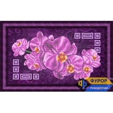 ФР-НБч-003 Орхидея на фиолетовом фоне. Схема для вышивки бисером ТМ Фурор рукоделия