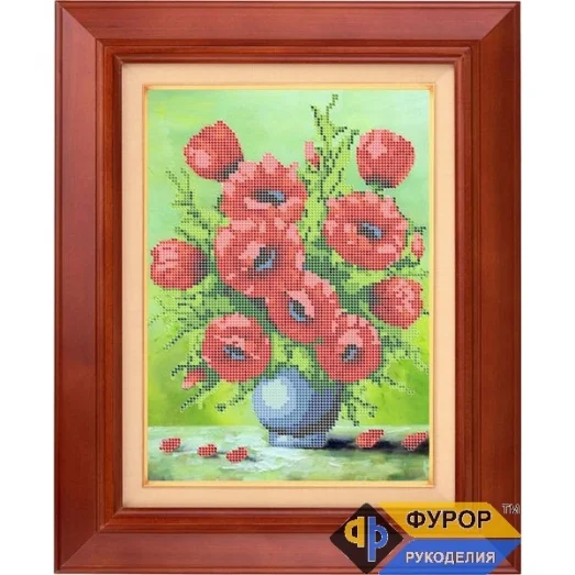 ФР-НБч4-002 Маки. Схема для вышивки бисером ТМ Фурор рукоделия