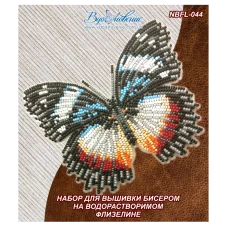 NBFL-044 Набор бабочка Гиполимнас декситея на водорастворимом флизелине ТМ Вдохновение