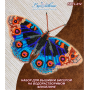 NBFL-012 Набор бабочка Анютины Глазки на водорастворимом флизелине ТМ Вдохновение