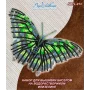 NBFL-013 Набор бабочка Малахитовая на водорастворимом флизелине ТМ Вдохновение
