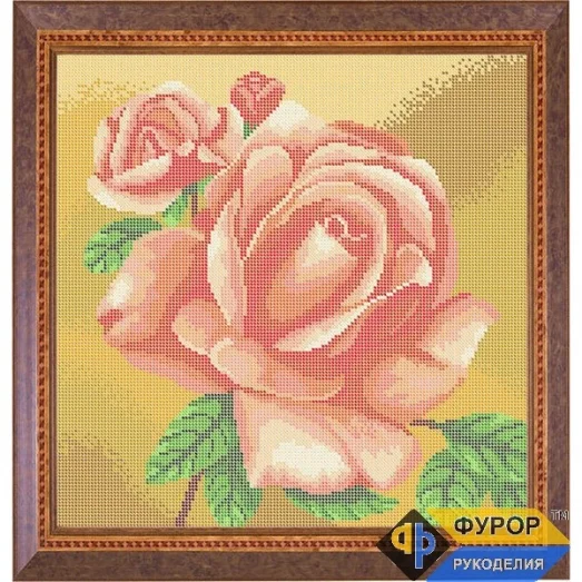 ФР-НБп29-001 Роза. Схема для вышивки бисером ТМ Фурор Рукоделия