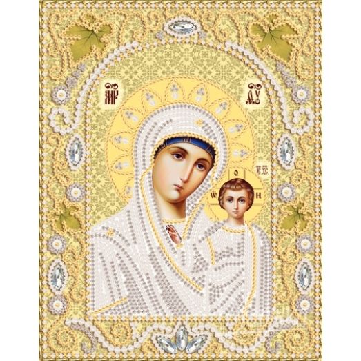 НИК-5324 Богородица Казанская (золото). Набор для вышивки бисером ТМ Маричка