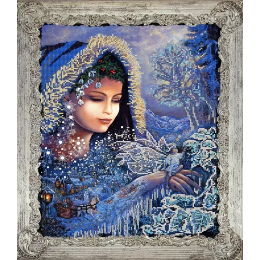 НИК-9722 Зимушка-Зима. Схема для вышивки бисером ТМ Конек