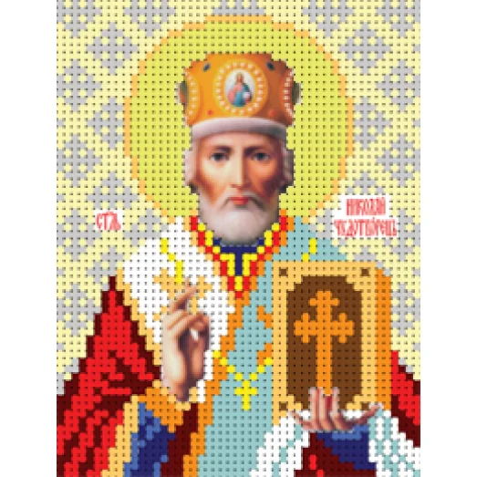 БИС-4012 Св.Николай Архиепископ Мир Ликийских. Схема для вышивки бисером Арт Лар